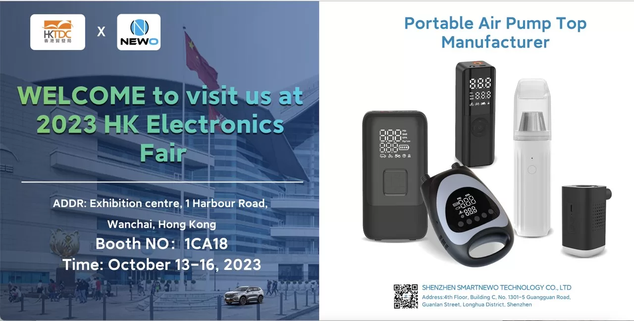 “Hong Kong Autumn Electronics Fair – 1CA18 (October 13th to 16th): Smartnewo invites you to visit our booth!