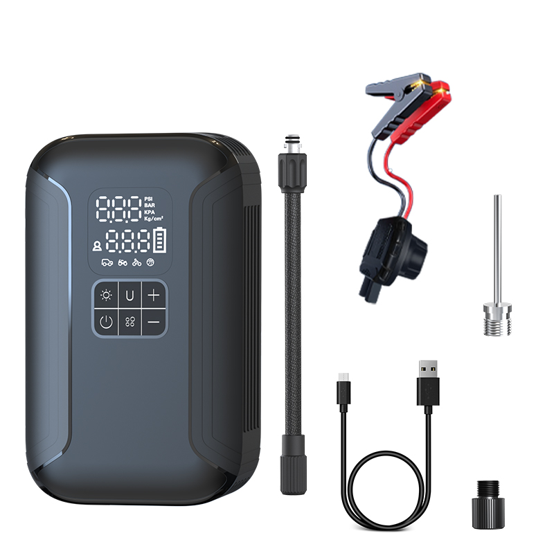Portable 2-in-1 Jump Starter with Air Compressor S02