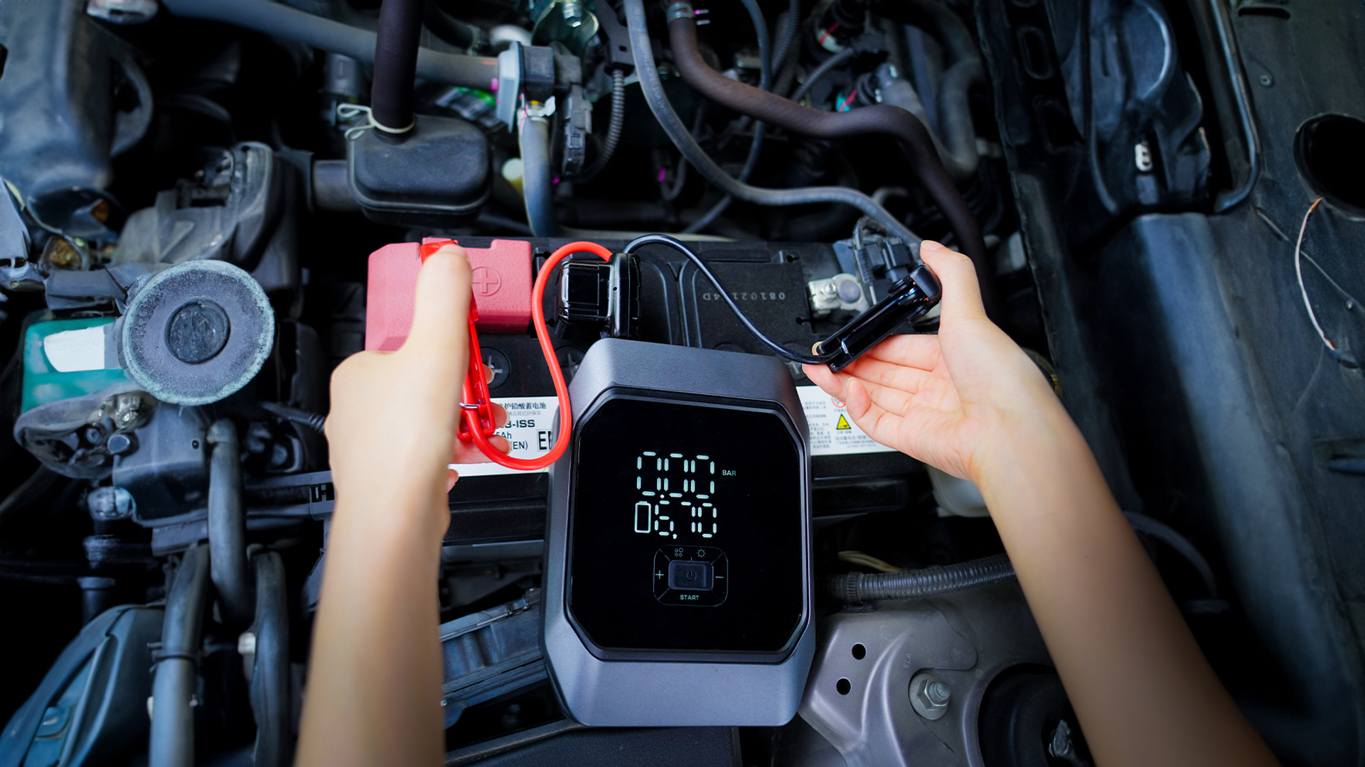 Jump Starter with Air Compressor